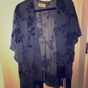 Hollister Navy Blue Kimono